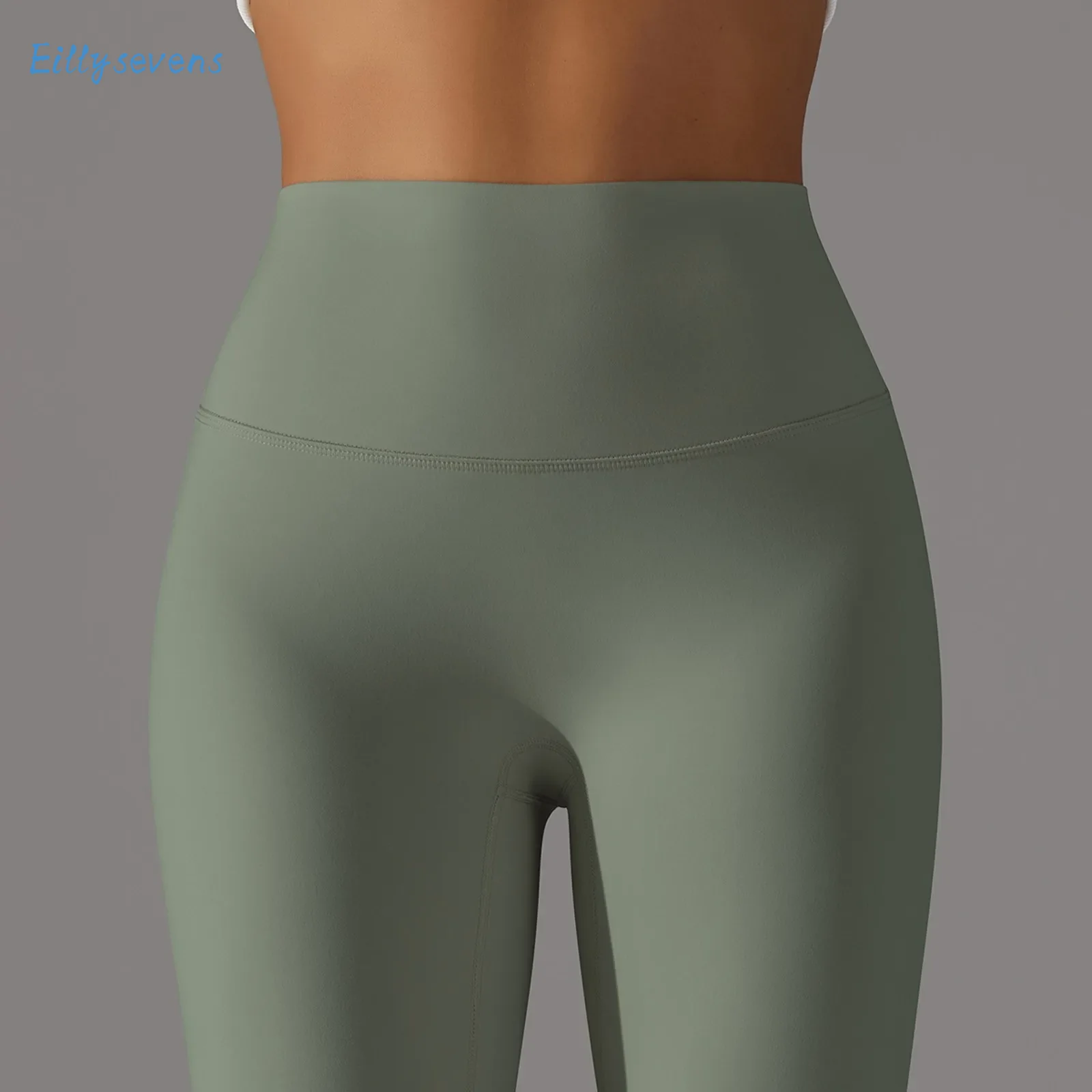 

Women Sexy Skinny Leggings Casual Simple Classic Solid Tight High-Waist Elastic Sports Fitness Nine-Point Yoga Pant Multy Colors