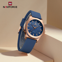 NAVIFORCE Unique Design Flower Dial Women Quartz Watch Silica Strap Fashion Luxury Waterproof ladies Wristwatch Relogio Feminino