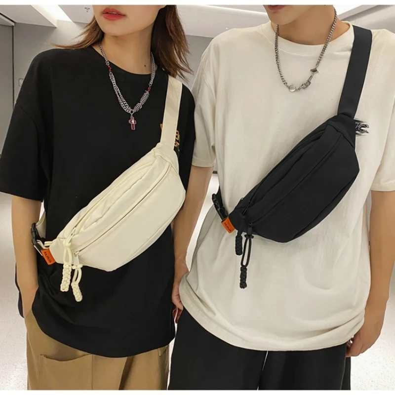 Casual Canvas Crossbody Bag for Women Designer Black/White/Red Shoulder Bags Large Capacity Tote Men Travel Shopping Bag 2025 image 3