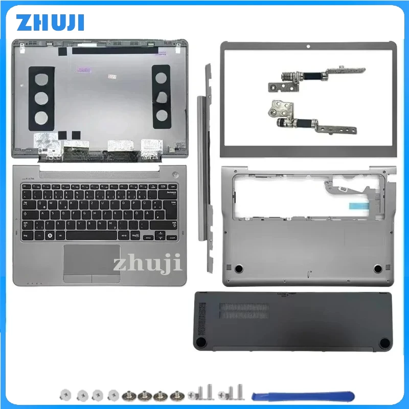For NP530U3C NP530U3B NP535U3C NP535U3B LCD Back Cover /Front Bezel/ Hinges/Palmrest/Bottom Case Top Case