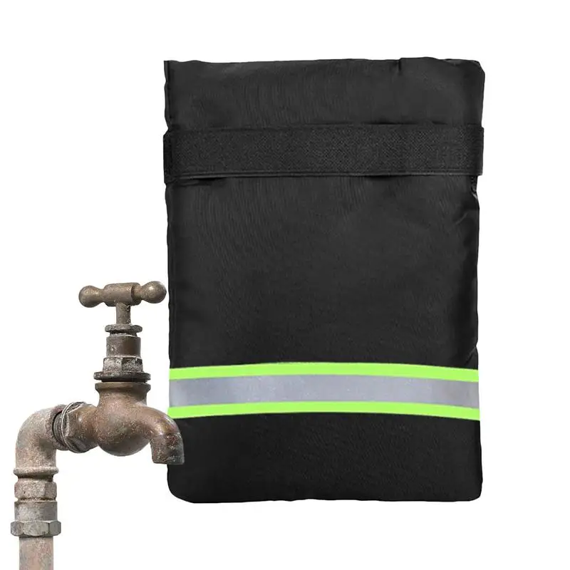 Outdoor Spigot Cover Universal Outside Faucet Cover Freeze Protection with Reflective Safety Strips Waterproof Hose Cover