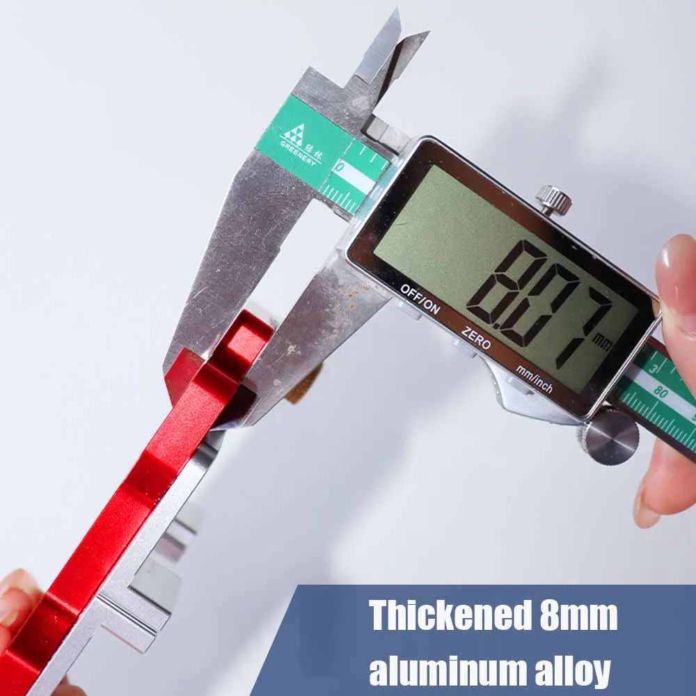 

Woodworking 2-in-1 Slotted Positioning Plate Aluminum Alloy Drawer Handle Punching Template Wood Convenient Cut Auxiliary Tools