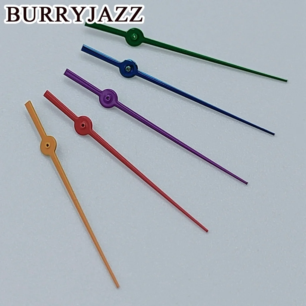 BURRYJAZZ NH35 NH36 NH38 7S26 7S36 4R35 4R36 Watch Second Hand Silver Gold Rose Gun Green Blue Red Purple Orange Second Hands