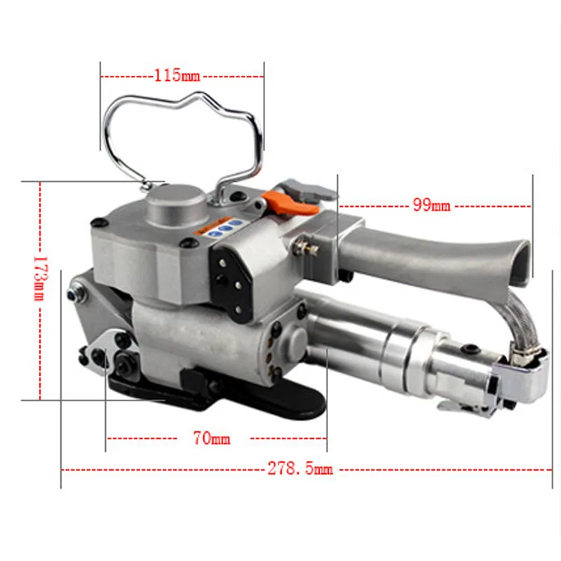 Packing  19 Baler Portable Pneumatic PET Strapping Wrapping Machine Banding Tool Packing Machine 12-19mm PP Plastic Strap NEW