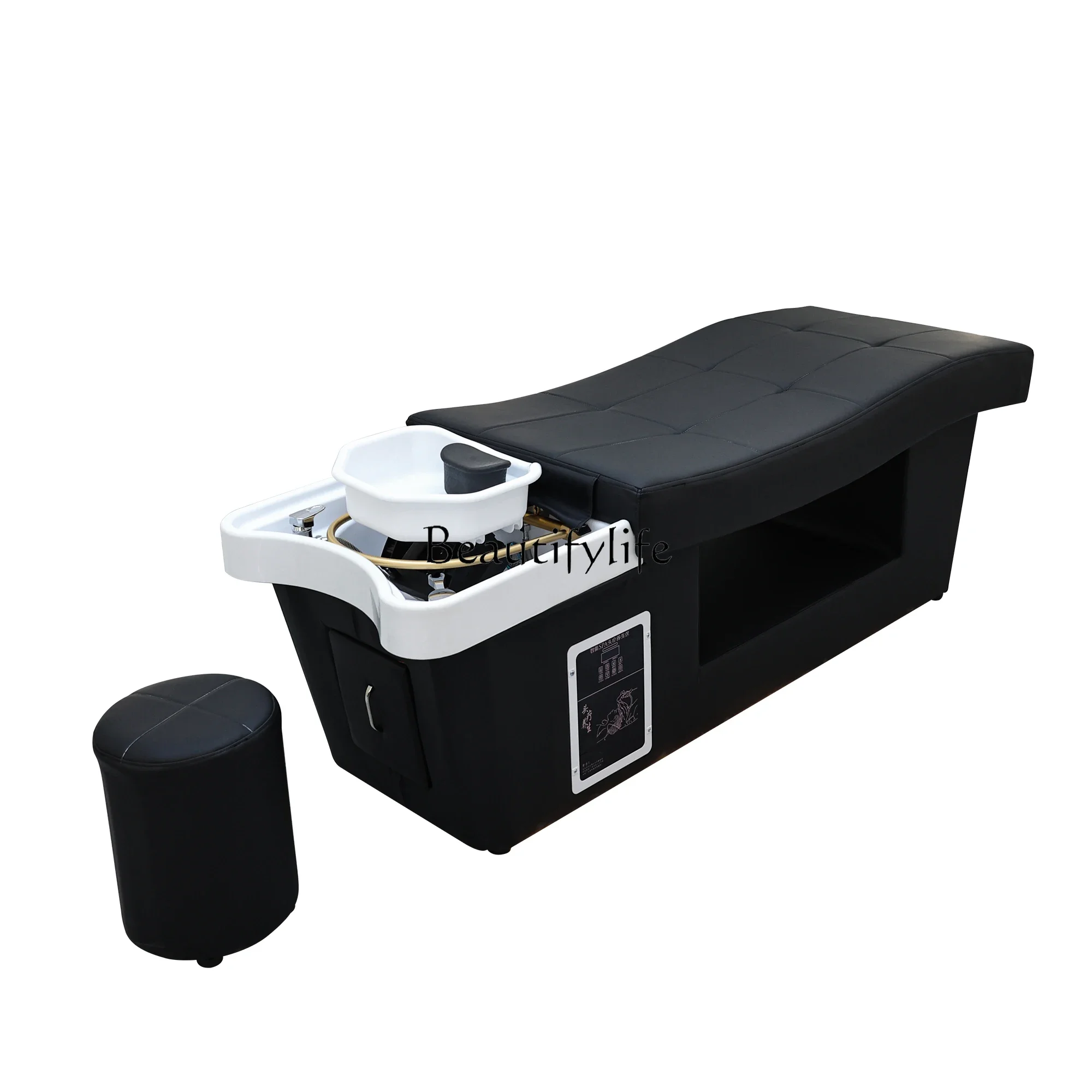 

LJY*Thai hair treatment shampoo bed water circulation fumigation barber shop special massage ear bed