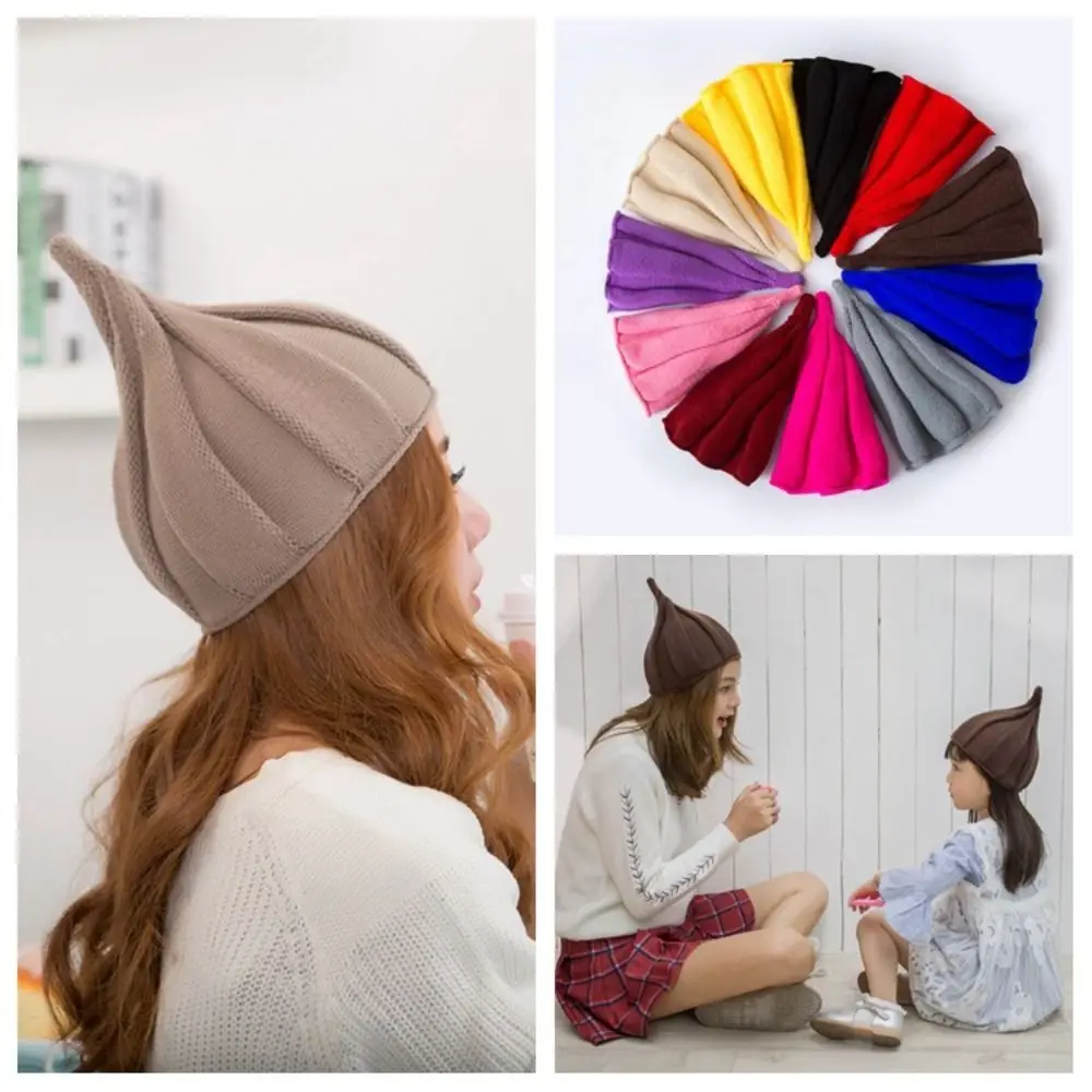 

Twisted Flower Women's Knit Hat Loose Fit Casual Pullover Hat Street Fashion Solid Color Beanie Cap Outdoor Activities