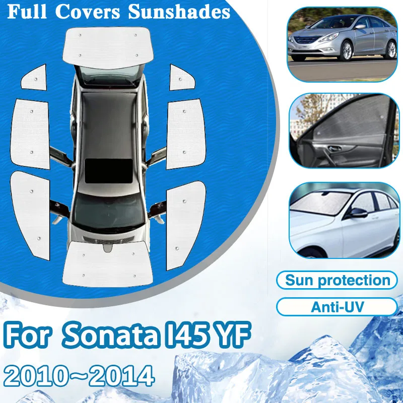 

For Hyundai Sonata i45 YF 2010~2015 2011 2012 Car Sunshade Cover Heat insulation UV Protection Privacy Sun Shade Auto Accesories