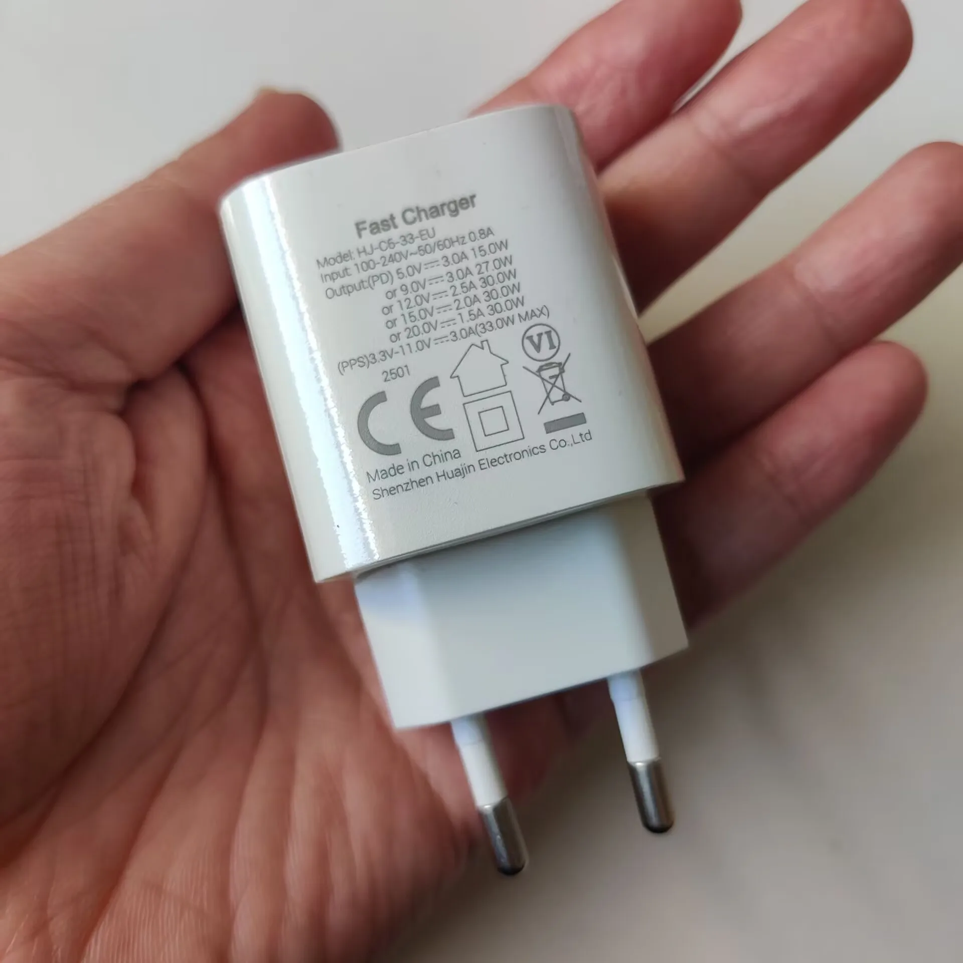 Szybka ładowarka podróżna EU + kabel USB Type-C do Type-C 33W do telefonów Blackview BV8800 BL8800 BV9900 BV9300 PRO — zdjęcie 5