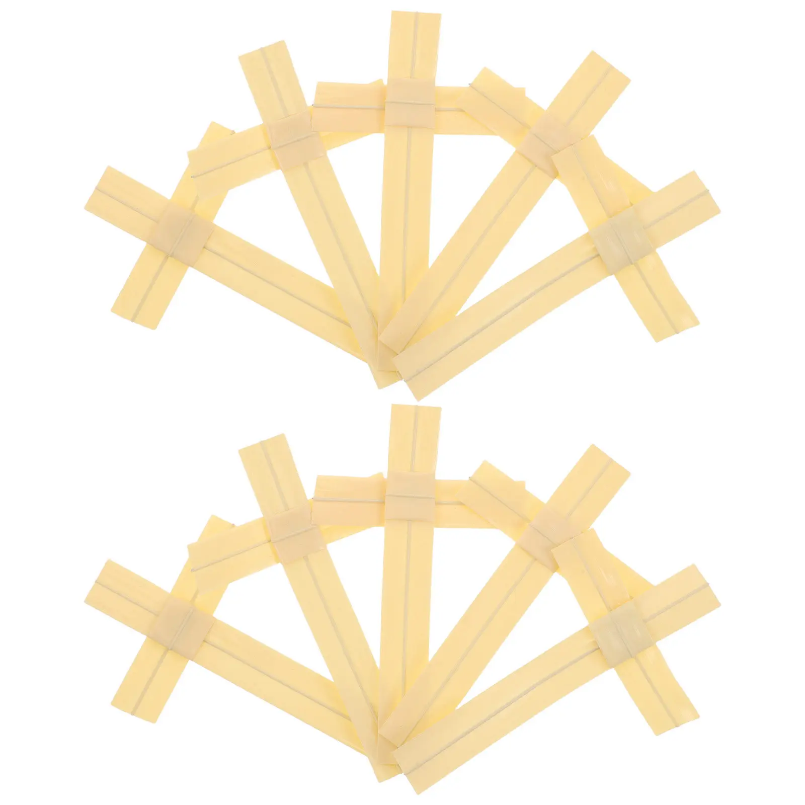 10Pcs Handwoven Faux Palm Grass Cross Wall Decor Minimalist Rustic Christian Wall Hanging for Church Wedding Baptism Memorial