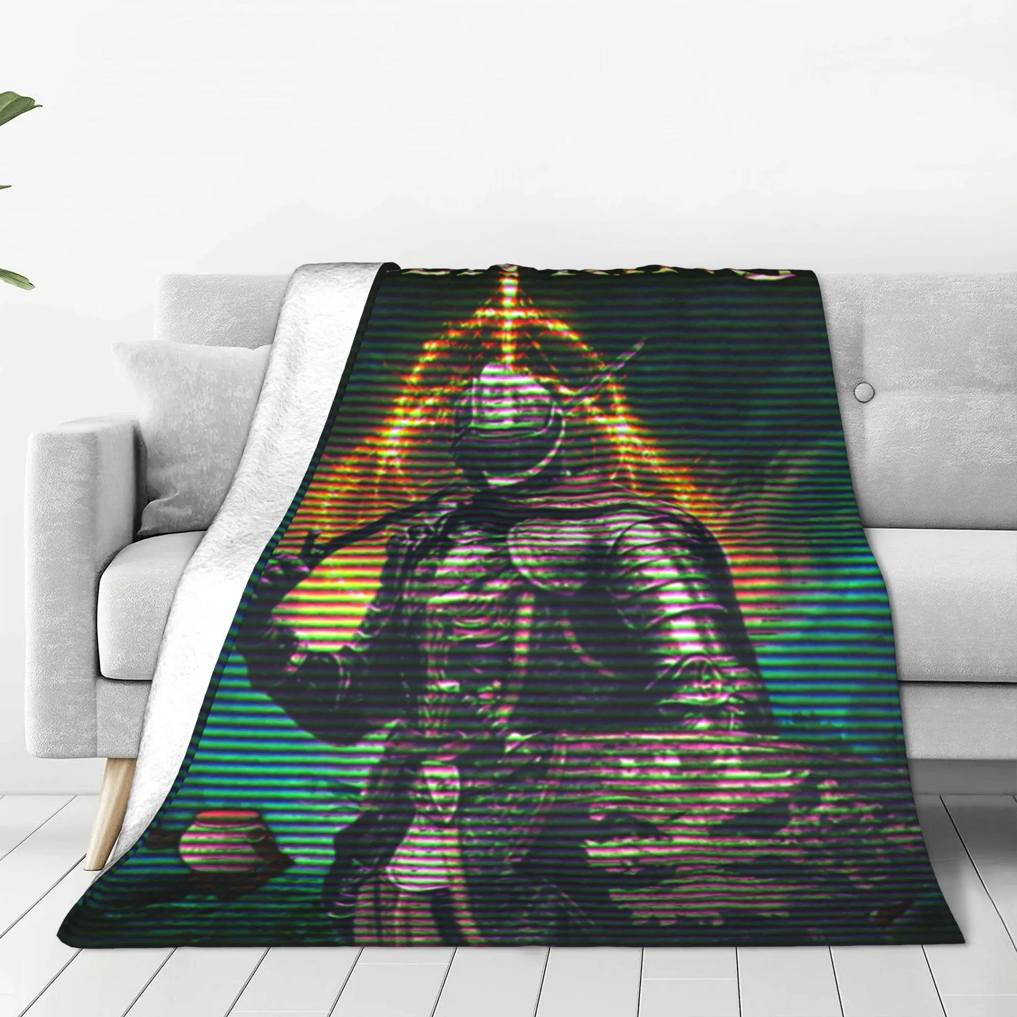 Eldened Ringed Knitted Blankets Flannel Undead Knight Dark Souls Games Lightweight Thin Throw Blankets Home Couch Bedroom Quilt