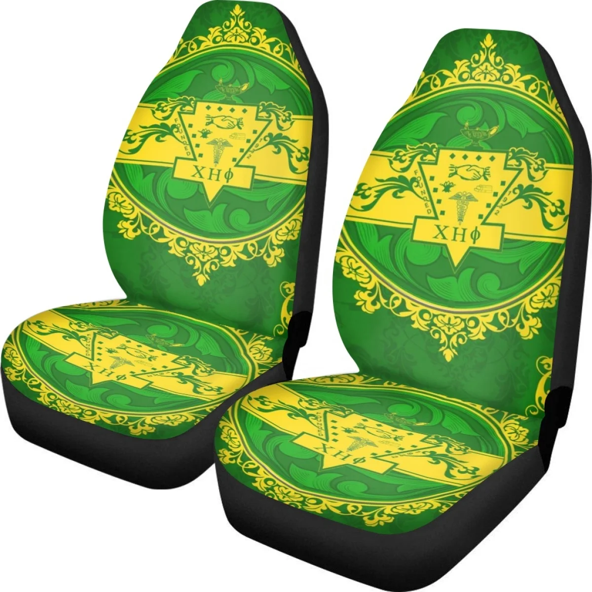 Chi Eta Phi Sorority Front Car Seat Covers Set of 2Pcs Automobile Protect Cover Soft Universal For Most Truck Car Accessories