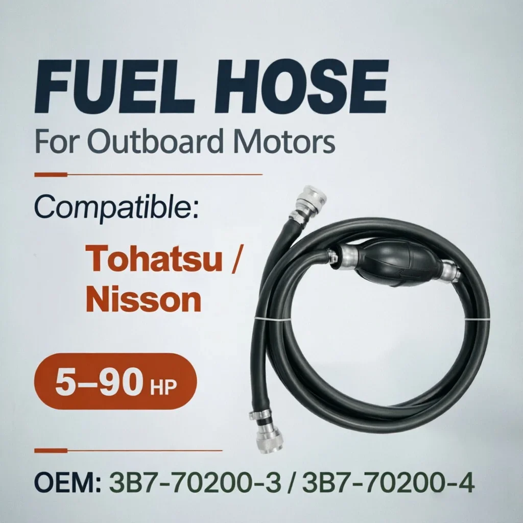 

3B7-70200-3 3B7-70200-4 Топливный шланг в сборе с груша-фильтром для лодочных моторов Tohatsu Nissan 5-90 л.с. 9.8FT