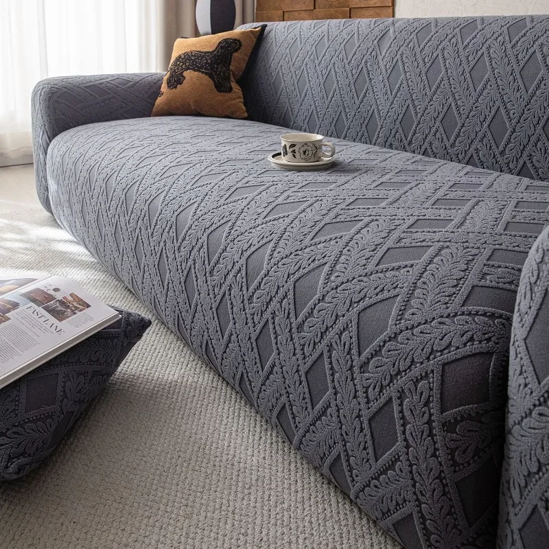 Adjustable Elastic Sofa Cover Armchair Protector Corner Large Leaves L Shape Stretch Slipcovers Couch Covers 1/2/3/4/5 Seaters