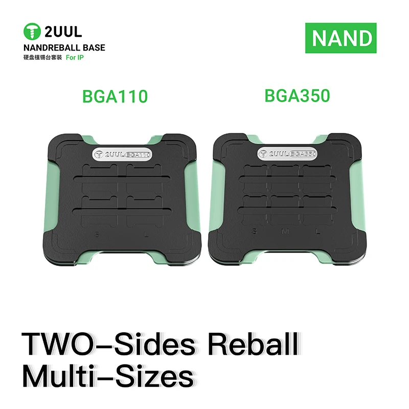 2UUL BH16 NAND REBALL BASE Magnetic Dual-Sided Reballing Platform Set For lP series NAND Flash Motherboard Soldering Repair