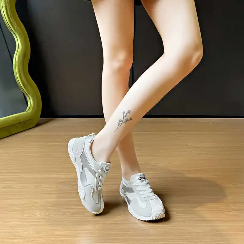 

Вулканизированная женская обувь с толстой подошвой, тренировочные женские ботинки, серые кроссовки, спортивные кроссовки Tenys, подарки глобальных брендов