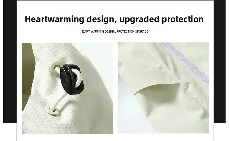 Wind- und wasserdichte Outdoor-Jacken zum Wandern, Camping, Angeln, Bergsteigen, mit Fleece gefütterte, wind- und wasserdichte Mäntel – Detail 14