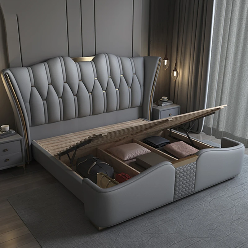 Customizable Letto contenitore sicuro Salvaspazio Pavimento solare Camera da letto per cani umani Letto di design per
