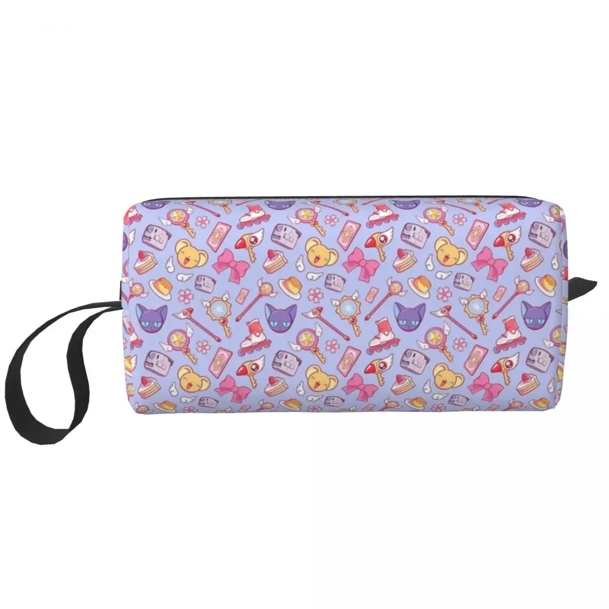 Sakura Card Captor - Violet Makeup Bag Cosmetic Organizer Storage Dopp Kit Toiletry Cosmetic Bag Women Beauty Travel Pencil Case