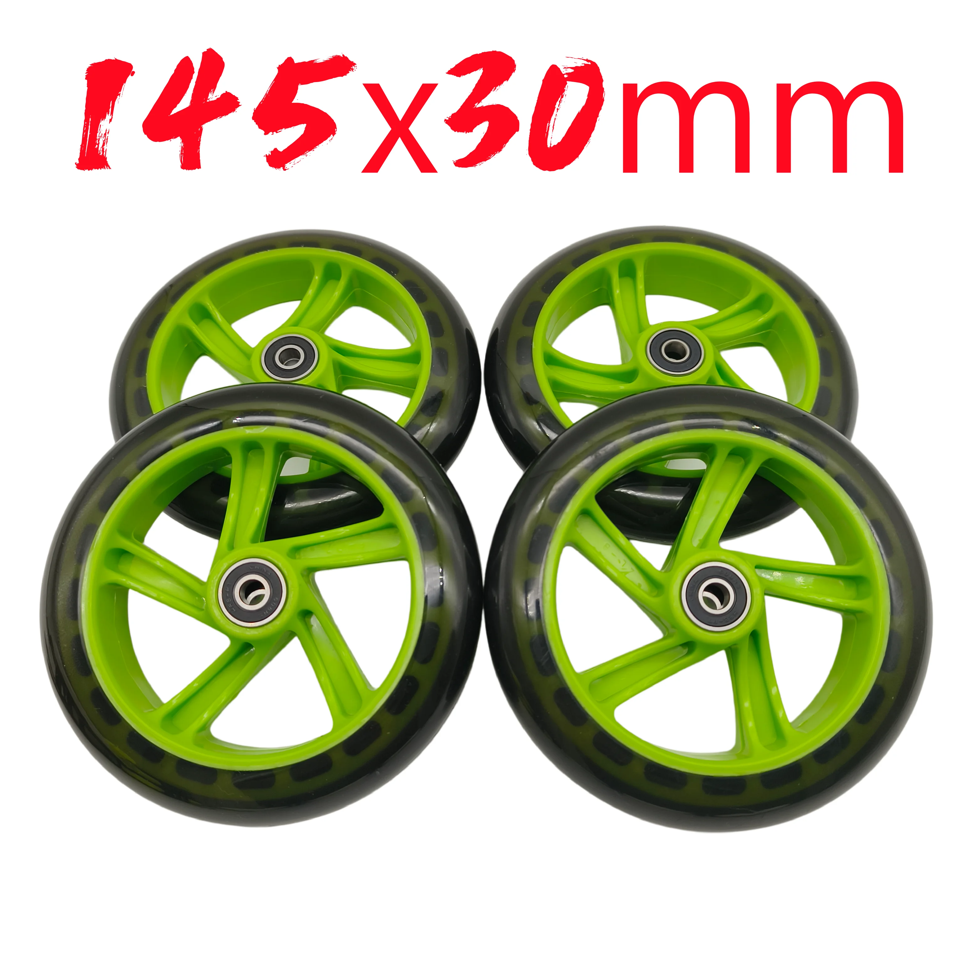 scooter wheel 145mm 145x30mm bearing internal diameter 8mm 2wheels/lot