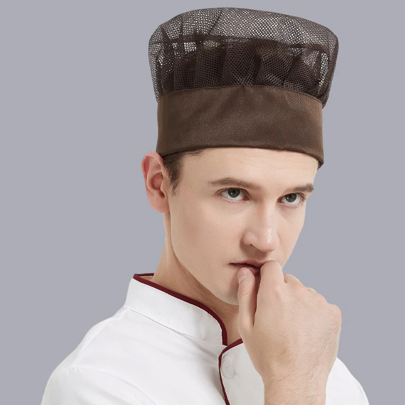 レストランホテルベーカリー帽子キャップ防塵シェフハット再利用可能なキッチンケータリング調理ケータリングサービスワークキャップ