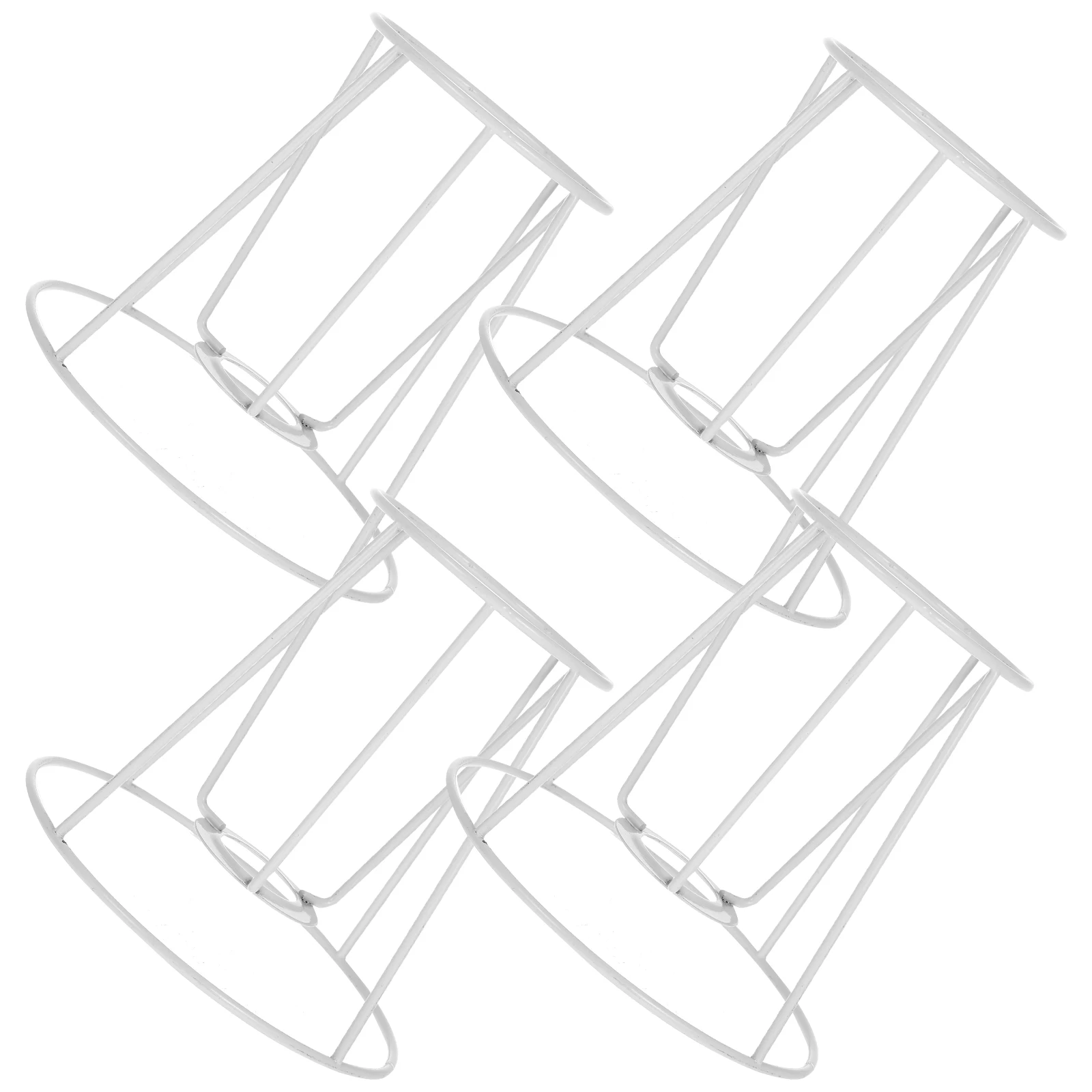 

4Pcs Tapered Lamp Frame DIY Iron Lampshade Bracket for Table Desk Light Fixture Home Office Decor Shade Support