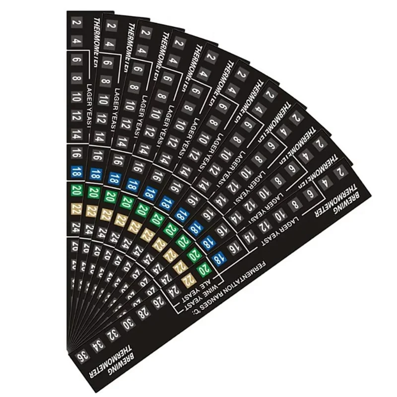 

CQMF-Thermometer Sticker 2-36° Digital Fermenter Brew Thermometer Sticker Brewing Beer Wine Temperature Sensor