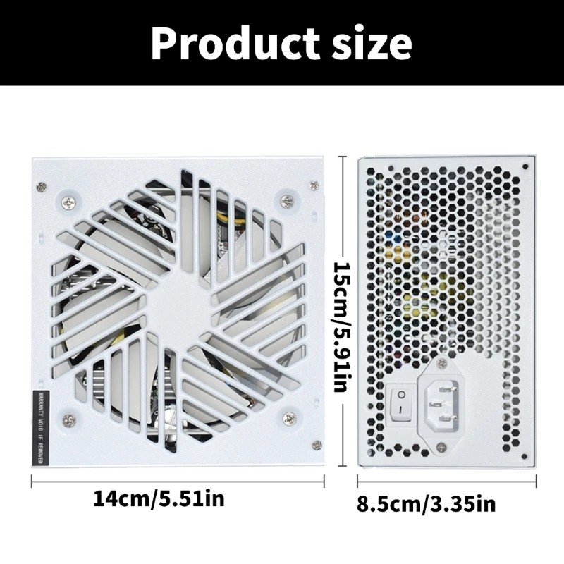 Volledig modulaire 850W PSU-voedingseenheid met stille koeltechnologie