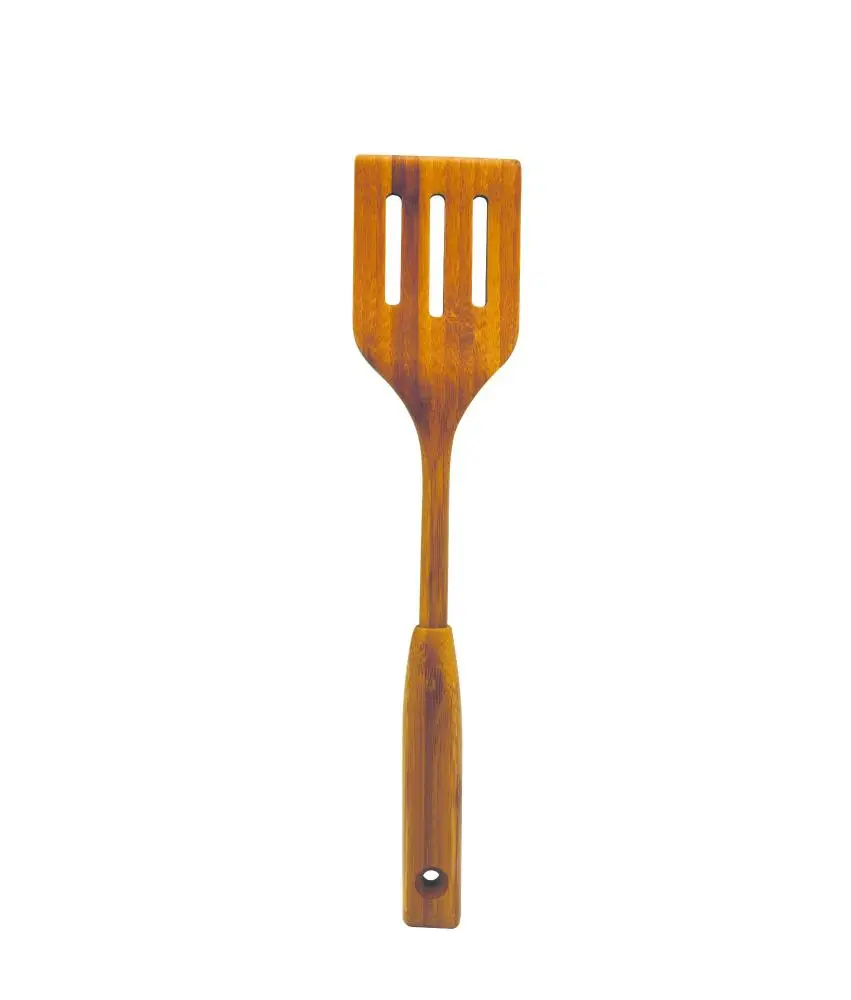 Bamboo hollow spatula 35cm-Oikos