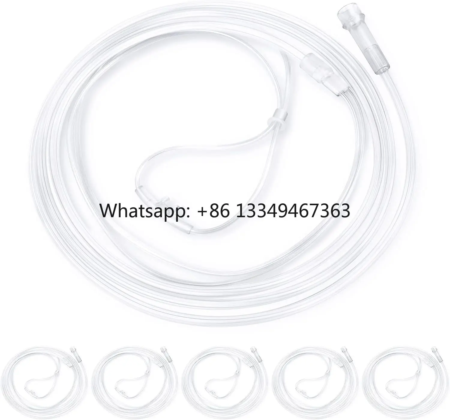 

Transparent Nasal Oxygen Cannula for Single Use