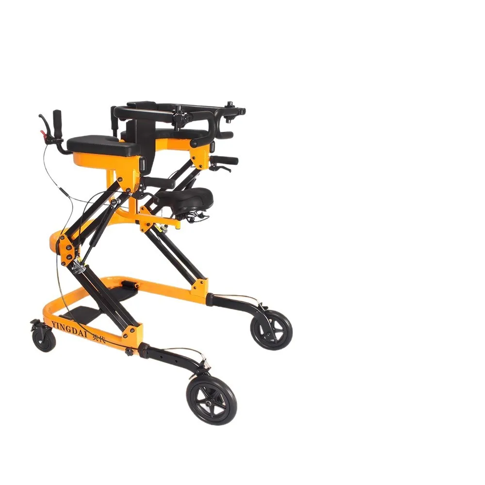 Elderly Adult Walker Rehabilitation Equipment Multi-function Lower Limb Training Walking Standing Frame Foldable Portable