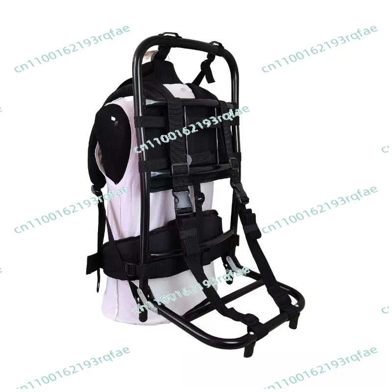 سبائك الألومنيوم الثقيلة حمل المحمولة للطي تسلق الجبال التخييم المشي لمسافات طويلة في الهواء الطلق مغامرة الإنقاذ على ظهره الإطار الخارجي 60 كجم #2