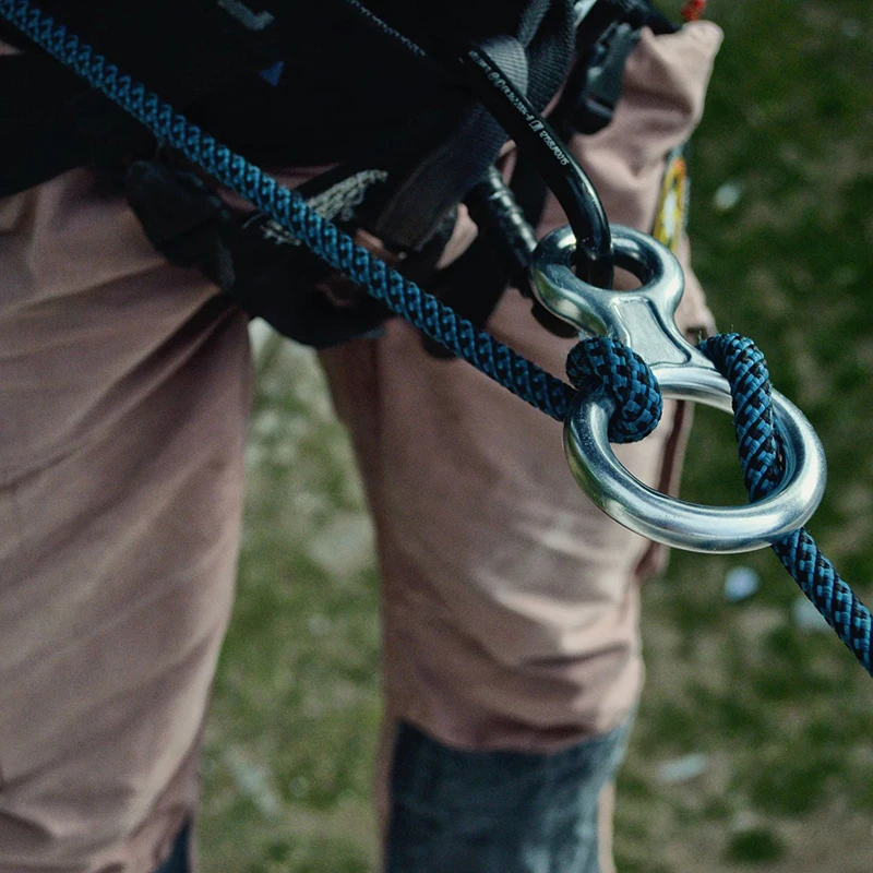 35kn Rotsklimmen Karabijnhaak Figuur 8 Abseilen Afdaler Aluminium Figuur Belay Apparaat Abseilen Downhill-Uitrusting