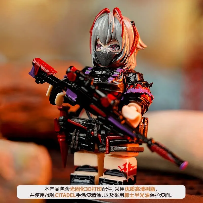 Nuevas Figuras Veyron Arknights 2026, Figuras Delta Operations Mai Xiaowen, Miniaturas, Bloques de Construcción, Modelo Periférico Red Wolf, Juguetes