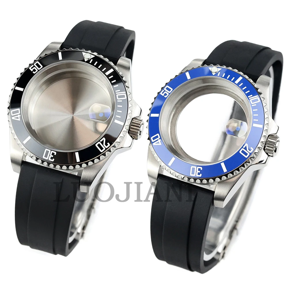 per-submariner-cassa-bracciale-in-gomma-40mm-nh35-cassa-dell'orologio-per-nh34-nh35-nh36-nh38-movimento-285mm-quadrante-vetro-zaffiro-parti-di-orologi