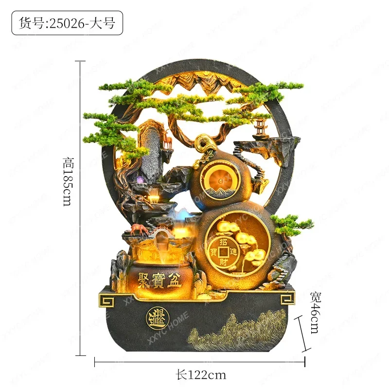 

Счастливое сокровище рокарий, текущая вода, тыква, фонтан, напольное украшение, офисный вход, пейзаж