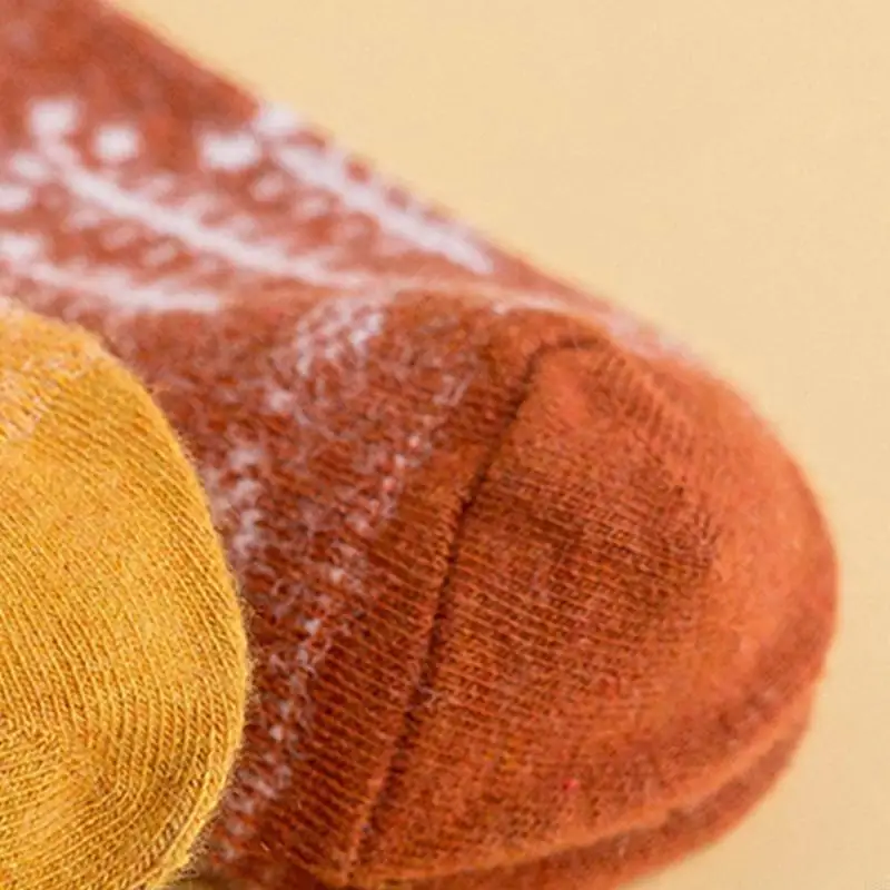 

L38E 5 пар женских зимних уютных теплых вязаных носков с милым оленем, снежинкой, белкой и уткой, походные ботинки, изделия