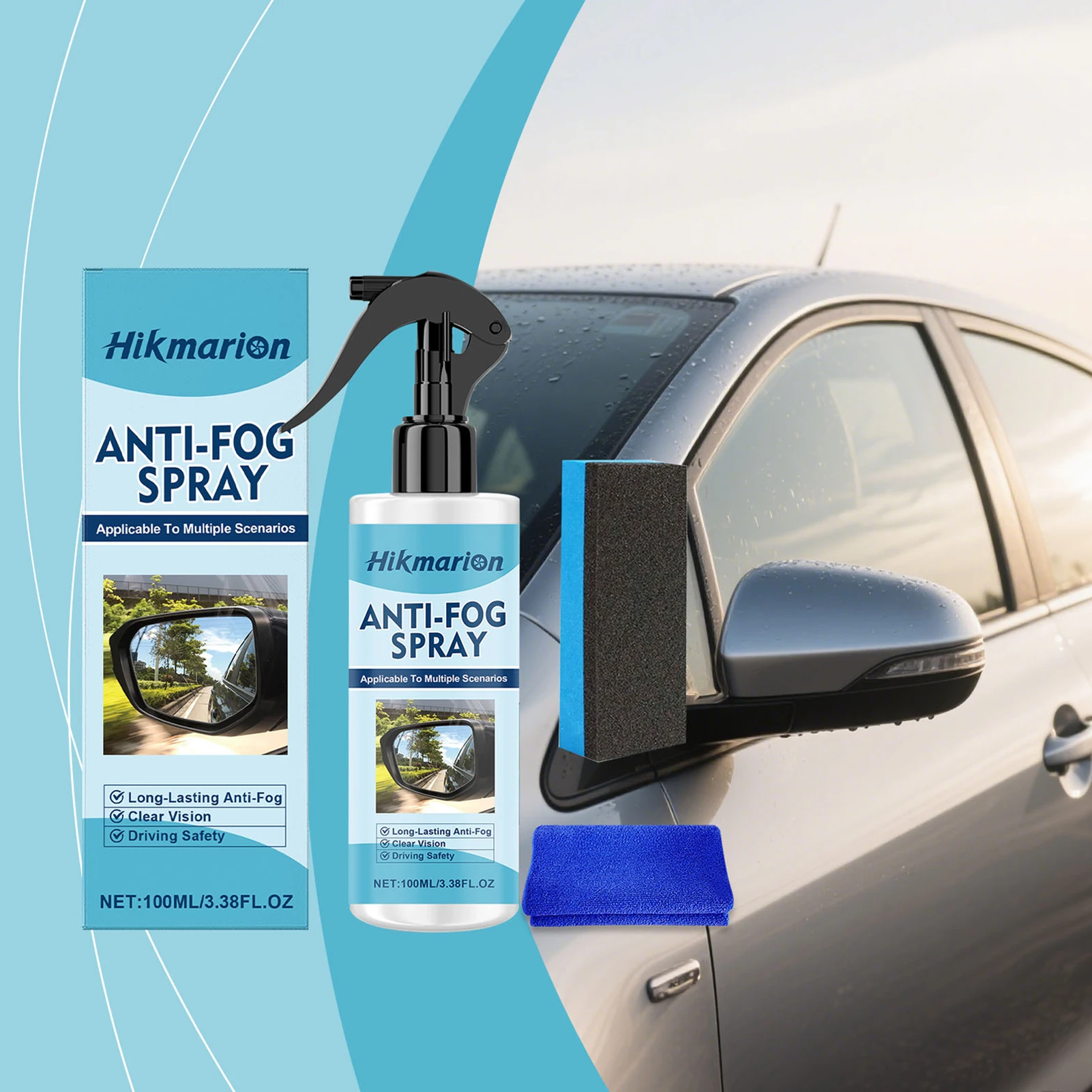 Automotive Anti-fogging Agents For Glasses Multi-Surface Use Foggy Morning Commutes