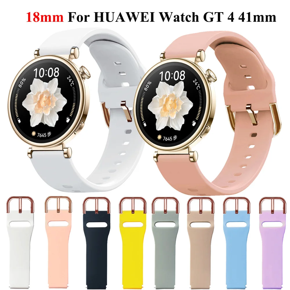 18mm Vivoactive 3S 4S Smart Watch Band Strap For Huawei GT 4 41MM Garmin Venu3S 2S Forerunner 255S 265S Belt Wristbands Bracelet