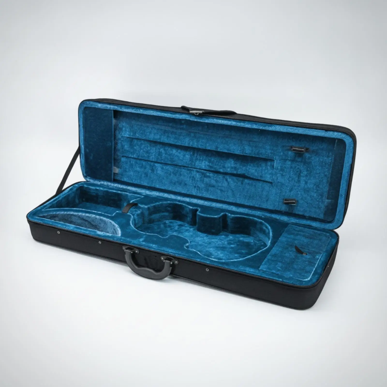 Portable Violin Case Square Shape Oxford Cloth Foam Padded Instrument Bag for Daily Transport