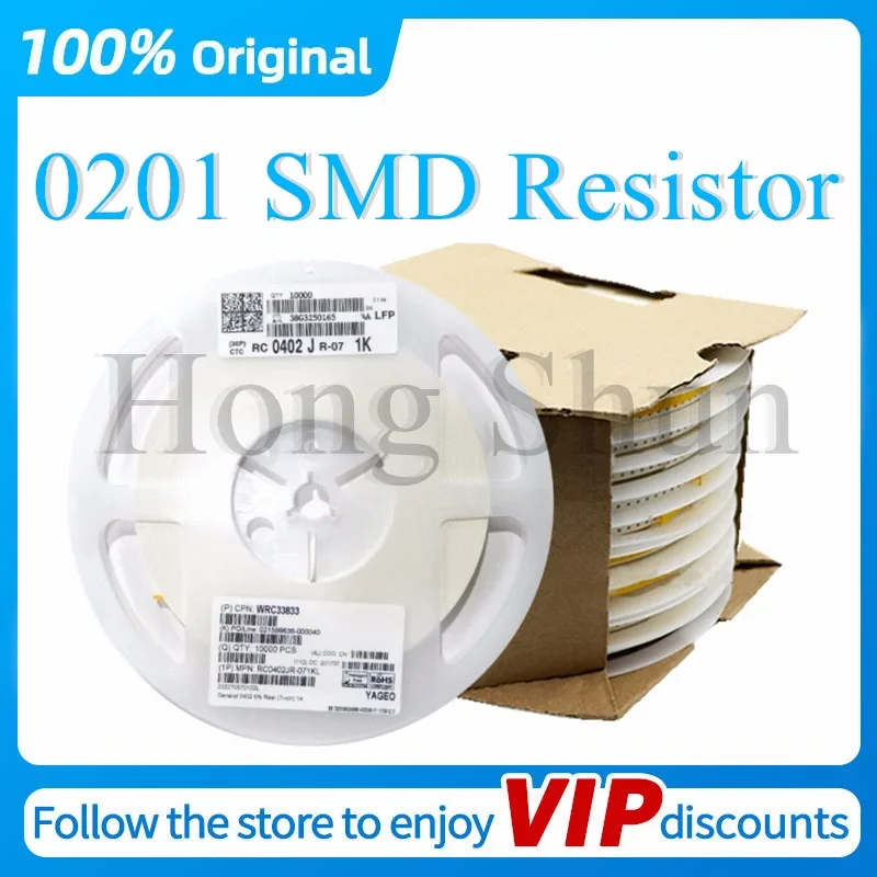 100Pcs SMD 0201 1% High Precision  1R 2R 3R 4R 5.6R 10R 20R 30R 40R 56R 68R 82R 0.1R 100R 220R 470R 1K 10K 20K 33K 82k