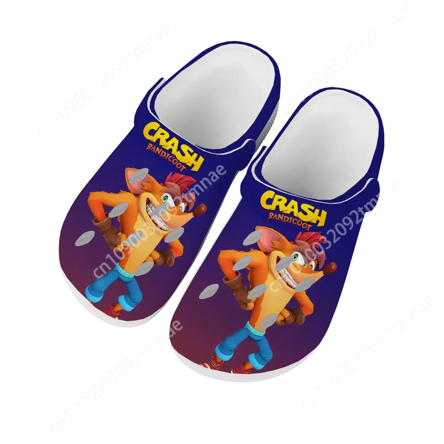 Crash Bandicoot Home Clogs Cartoon Game Mens Womens Teenager Custom Fashion Built Water Shoes Garden Beach Hole Slippers Sandals