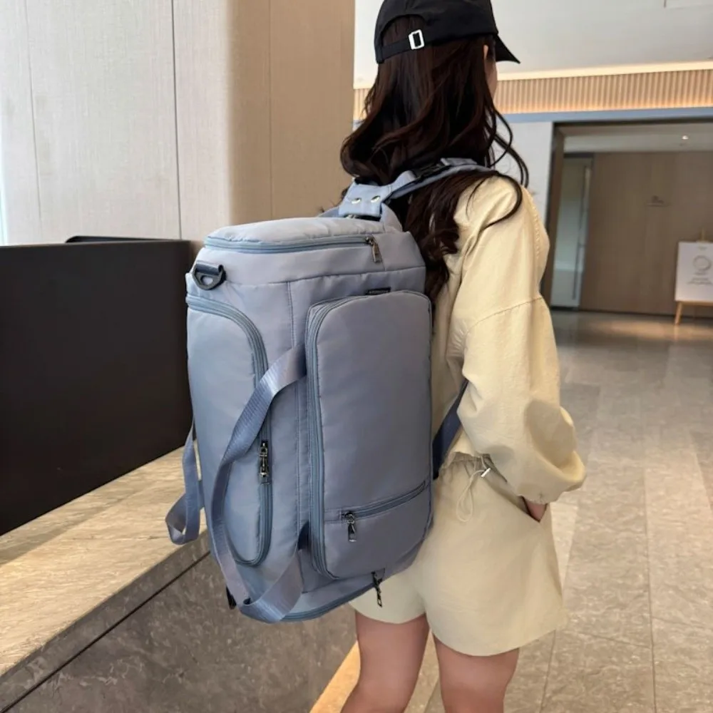 

Дорожная сумка для багажа из ткани Оксфорд, однотонная ручная спортивная сумка для фитнеса, большая вместительная многофункциональная спортивная сумка для бизнеса