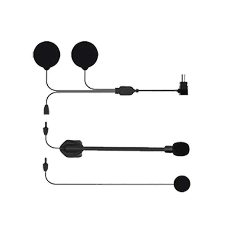 Maxto M6S Motorcycle Helmet Headset  Glued Adhesive Holder Mount Base + Dual Microphone Earphone image 3
