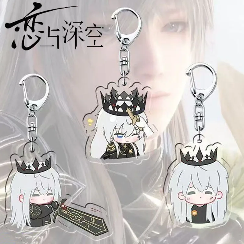 Брелок-для-косплея-game-love-and-deepspace-xavier-king-унисекс-кавайный-акриловый-кулон-брелок-для-ключей-сумка-аксессуары-подарочная-опора