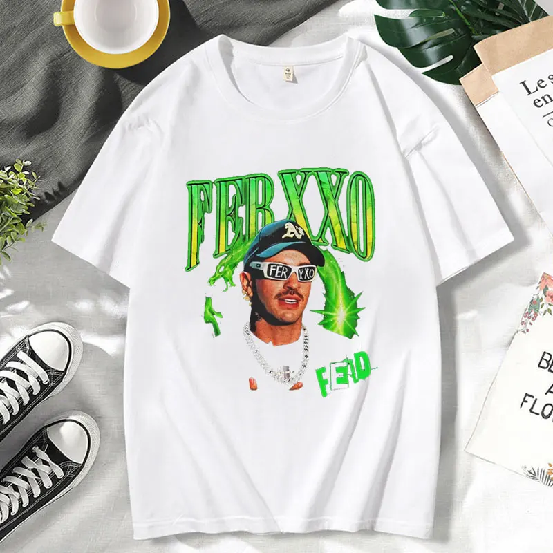 Feid Ferxxo Ferxxocalipsis Tour 2024 New Album T Shirts Men Women Clothes Fashion Hip Hop Oversized T-shirt Gothic Tee Shirt Man