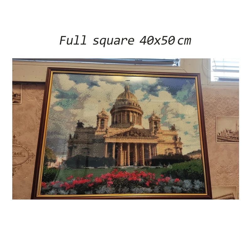 MomoArt Diamond Painting Saint Petersburg Cross Stitch Diamond Embroidery Building Mosaic Rhinestone Picture Scenery Home Decor