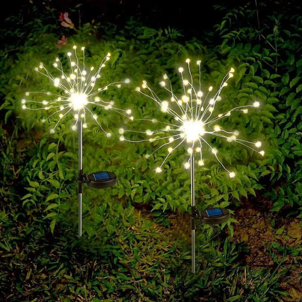 Solar Garden Stake Light Outdoor Waterproof Landscape Path Lamp Yard Festive Atmosphere Decorative Glow