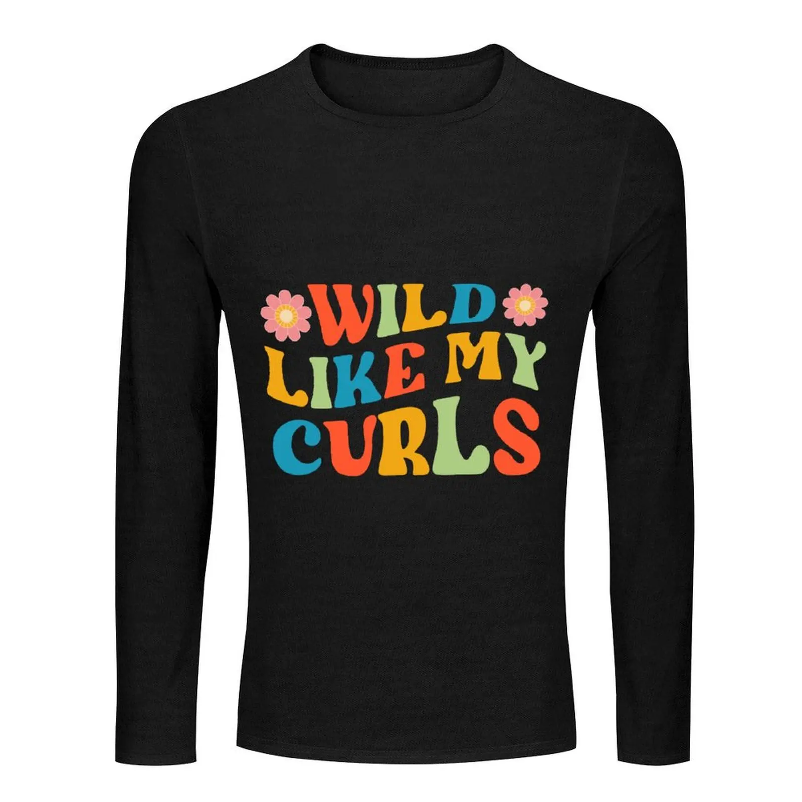 Celebratory Curly Hair Tee Wild Like My Curls Long T-Shirt new edition t shirt boys t shirts mens t shirts pack