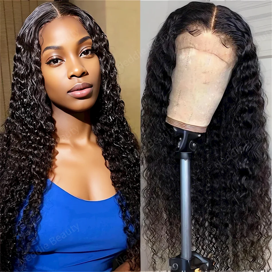 

Human Hair Wig Preplucked Water Wave 13x6 HD Lace Frontal Wig Brazilian Curly For Women Choice Cheap Wigs On Sale Clearance