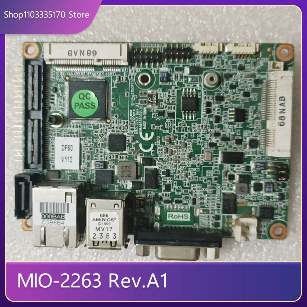 For Advantech 2.5-Inch Industrial Control Motherboard MIO-2263 Rev.A1